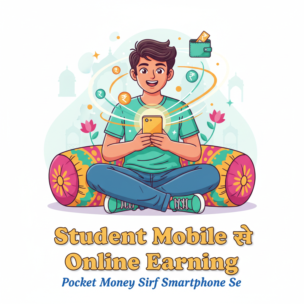 Student mobile se online earning kaise kare – smartphone se ghar baithe paisa kamane ka tarika